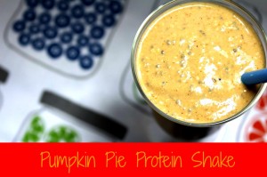 Pumpkin Pie Protein Shake