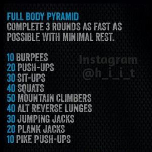 Full Body Pyramid HIIT Workout