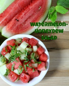 Watermelon-Honeydew Salad
