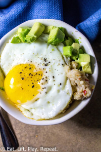 Oatmeal with Avocado & Egg-2