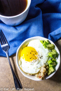 Oatmeal with Avocado & Egg-5