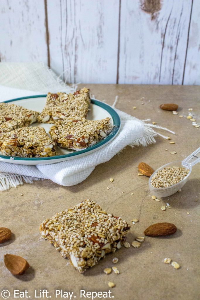 Almond Sesame Granola Bars