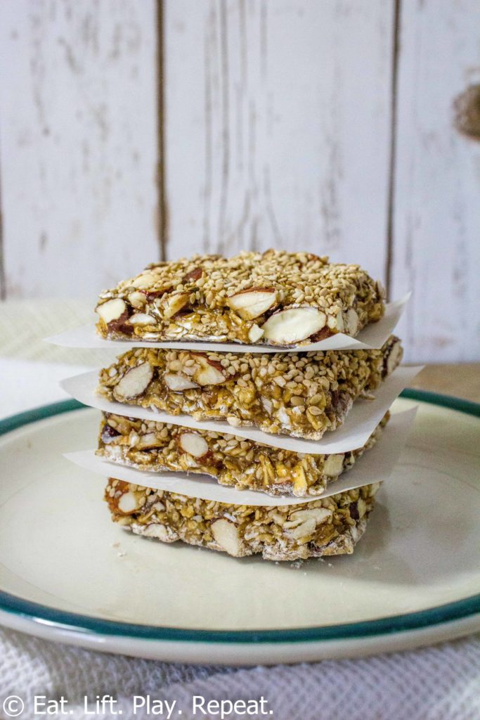 Almond Sesame Granola Bars