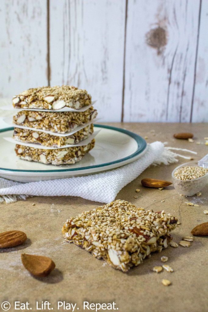 Almond Sesame Granola Bars