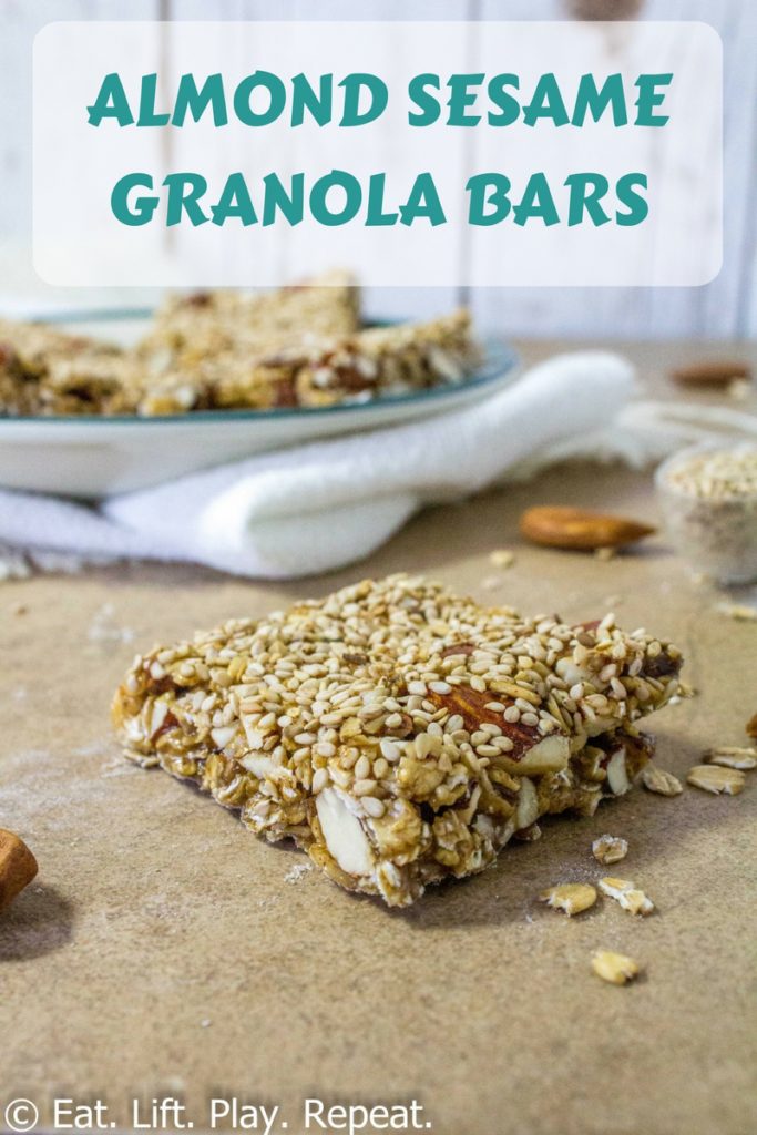 Almond Sesame Granola Bars