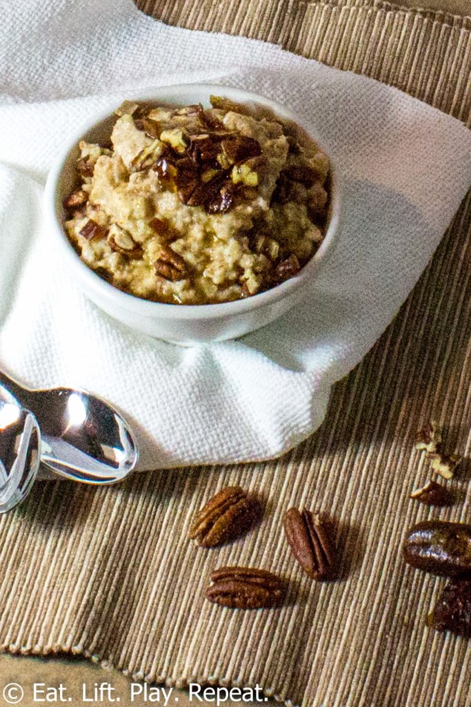 Maple Pecan Protein Oatmeal