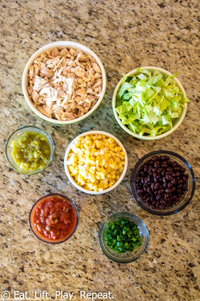 Meal Prep Taco Salad Bowls - Eat. Lift. Play. Repeat.