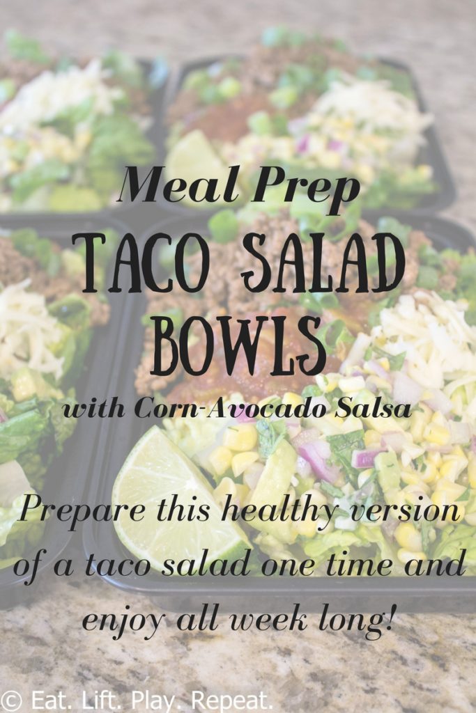 Meal Prep Taco Salad Bowls