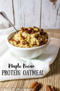 Maple Pecan Protein Oatmeal