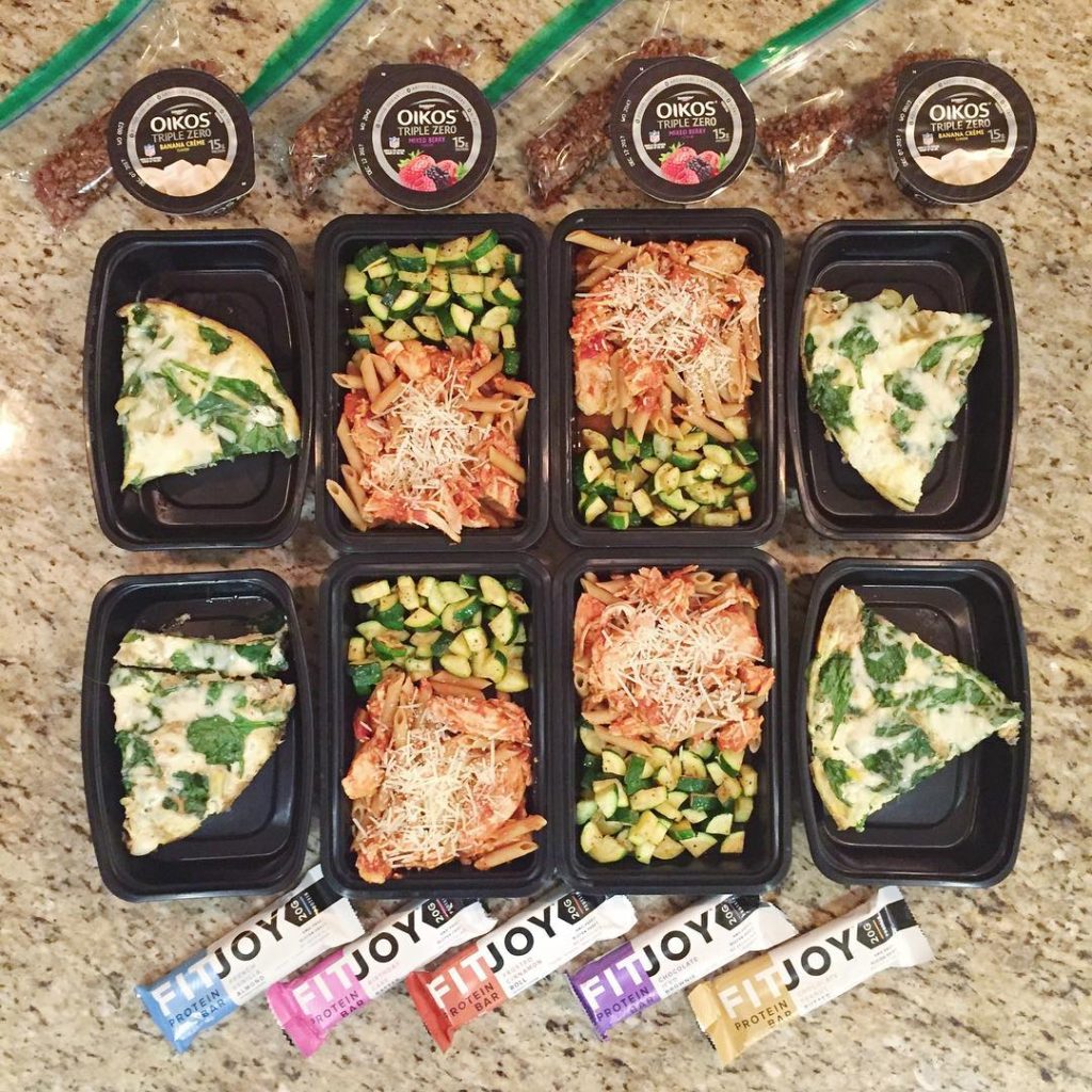A look at yesterdays meal prep  spinach artichoke Frittatahellip