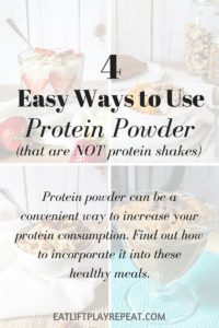 4 Ways to Use Protein Powder